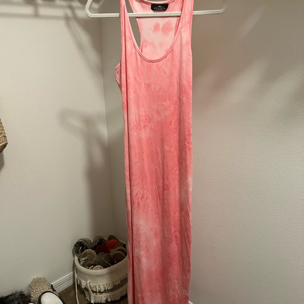Shelor clothing pink maxi dress